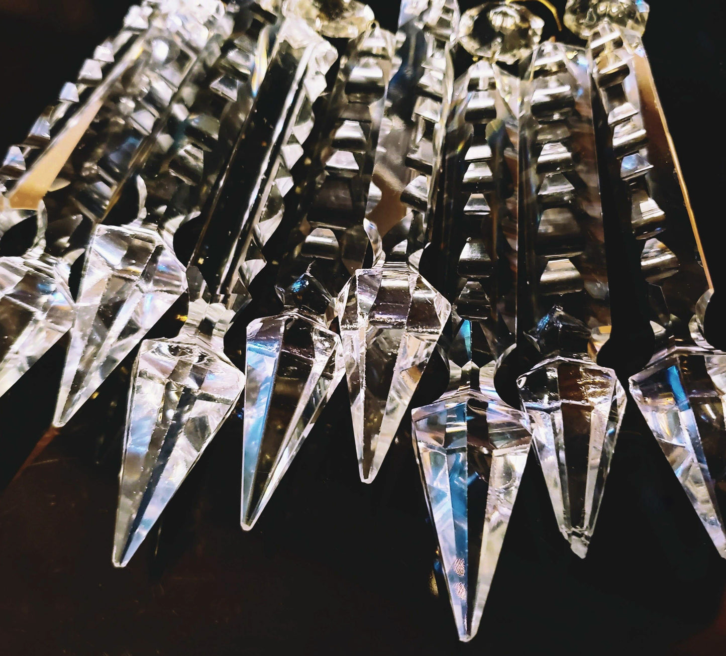 Replacement Chandelier Crystals VINTAGE/ ANTIQUE Replacement Prisms (FREE SHIPPING)