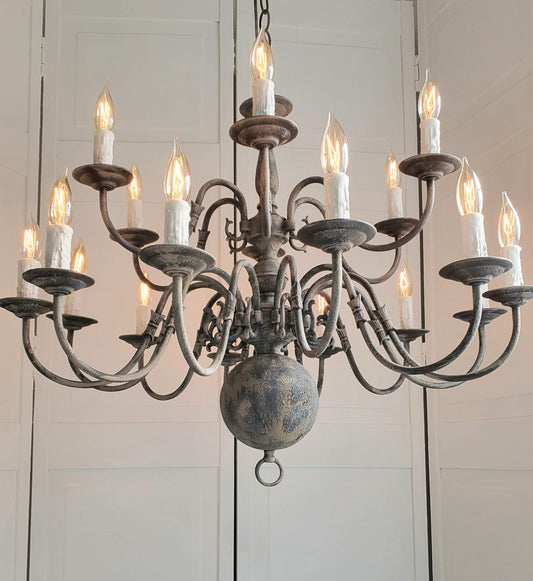 SOLD- Chandelier Vintage "Olde World" Bespoke 18-light (LOCAL PICKUP)